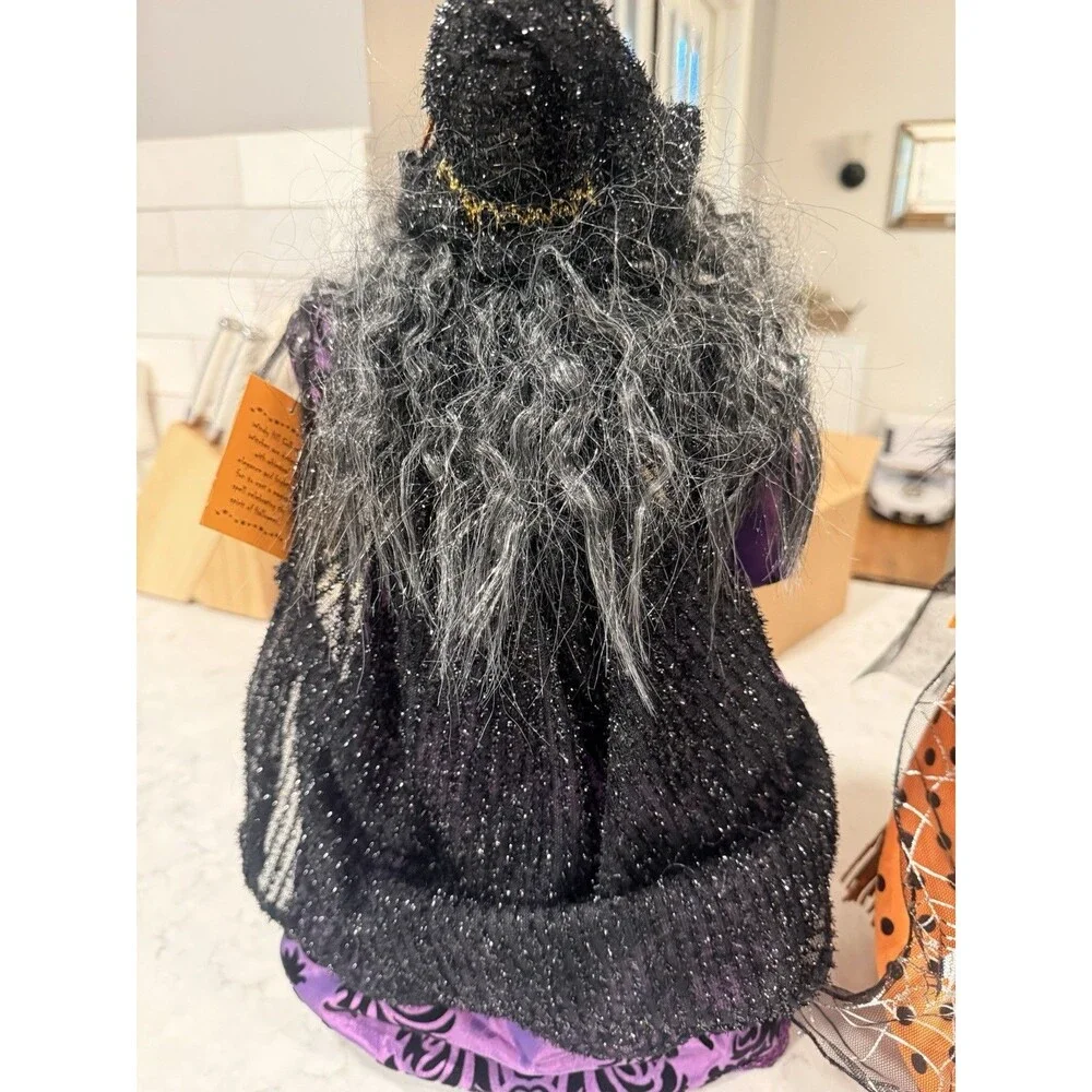NWT Windy Hill Collection Halloween Witch Figurines Set of 2 Glitter